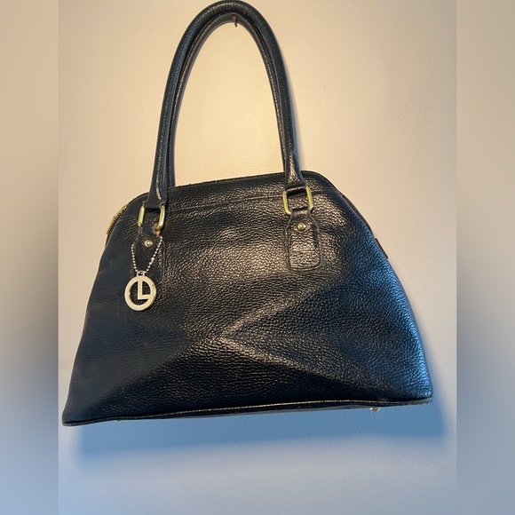 L Credi Handbags - L Credi black pebbled leather made in Italy bag. See measurement in photos.